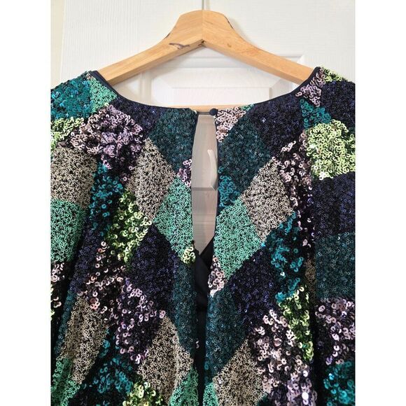 Song of Style Catcher Mini Dress in Argyle Multi S NWT - Picture 10 of 12